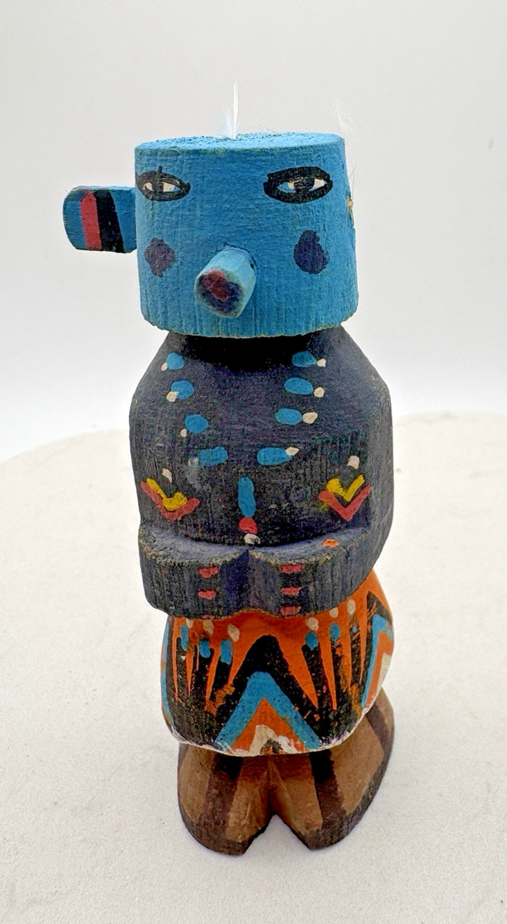 Native American Hopi Katsina Kachina Doll Signed Handmade Handpainted Vintage 4"
